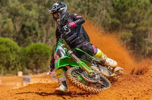 Kawasaki Racing Team ad Agueda durante le qualifiche del MXGP Portogallo
