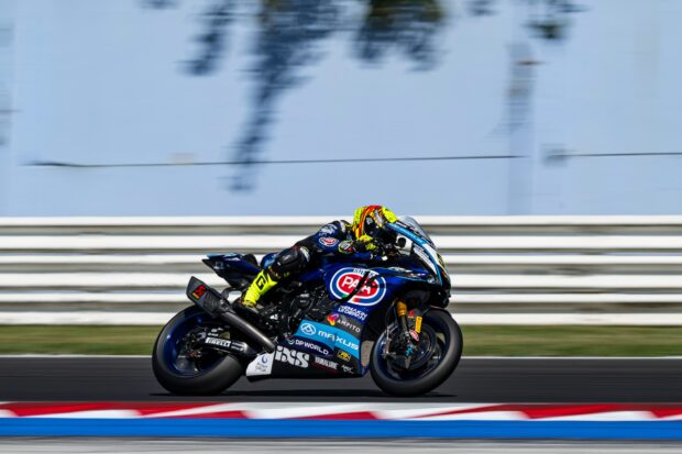 Andrea Locatelli, pilota Pata Maxus Yamaha, durante il weekend del WorldSBK Misano