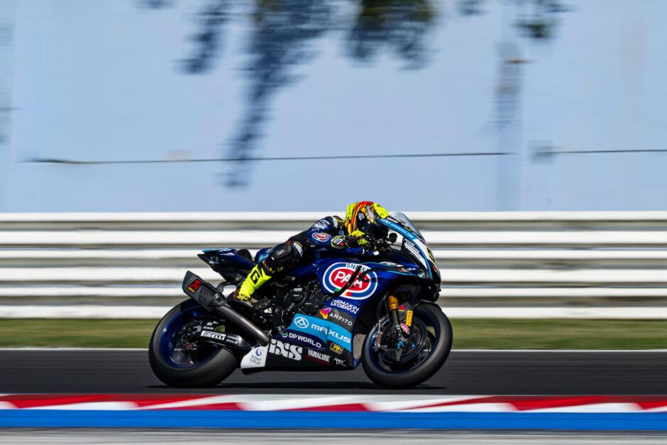 Andrea Locatelli, pilota Pata Maxus Yamaha, durante il weekend del WorldSBK Misano