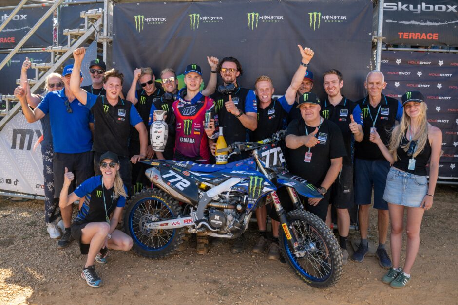 Janis Reisulis primo podio nel Mondiale MX2 con il team Monster Energy Yamaha