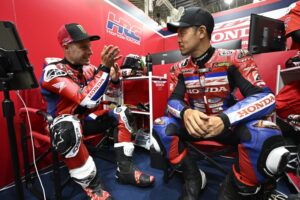 Honda HRC in azione durante i test per la Suzuka 8 Hours 2026