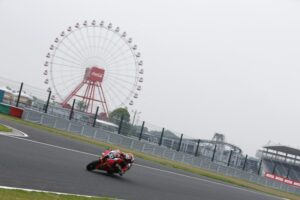 Moto e piloti Honda HRC durante i test per la Suzuka 8 Hours 2026
