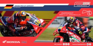 Honda HRC Castrol al Sachsenring per il Gran Premio di Germania, con Luca Marini e Joan Mir