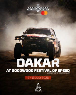veicoli da rally-raid presenti allo stand Dakar al Goodwood Festival of Speed