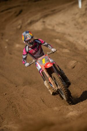 Jett Lawrence con Honda HRC Progressive sul sand track di Southwick nel Motocross AMA 2026