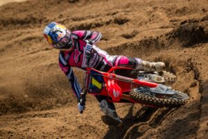 Jett Lawrence su Honda HRC Progressive al sesto round di Southwick del Motocross AMA 2026