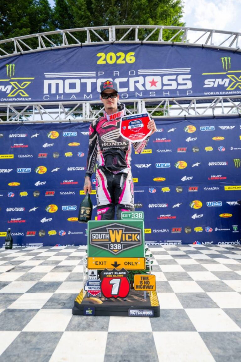 Jett Lawrence vince a Southwick e guida il motocross AMA 2026