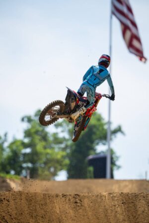 Hunter Lawrence nel round AMA Pro Motocross di Spring Creek con Honda HRC Progressive