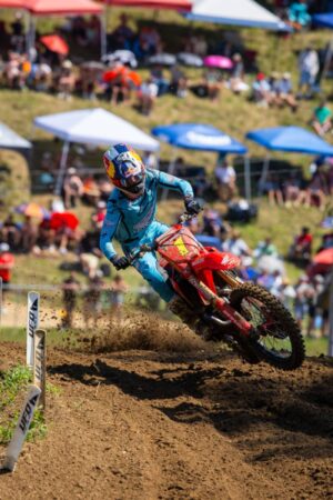 Hunter Lawrence guida la Honda HRC Progressive nella sfida 450MX dell’AMA Pro Motocross a Spring Creek