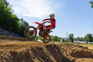 Hunter Lawrence guida la Honda HRC Progressive nella sfida 450MX dell’AMA Pro Motocross a Spring Creek