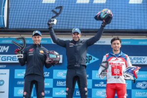 Pilota in azione al TrialGP Gran Bretagna ad Anglesey durante il weekend di gara