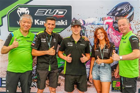 Jake Cannon, pilota Venum Bud Racing Kawasaki nel campionato EMX250