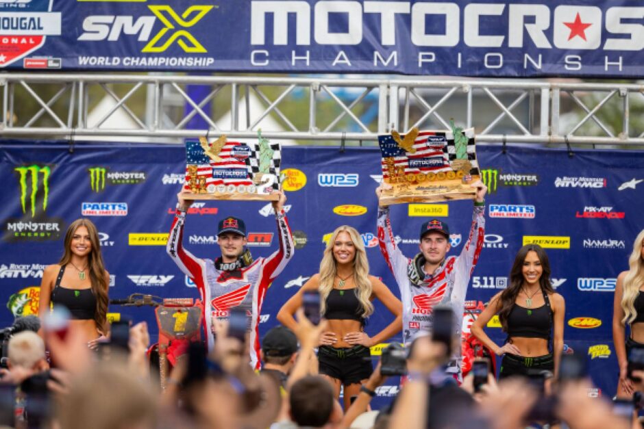 Honda CRF450RWE protagonista nel successo di Hunter Lawrence a Washougal