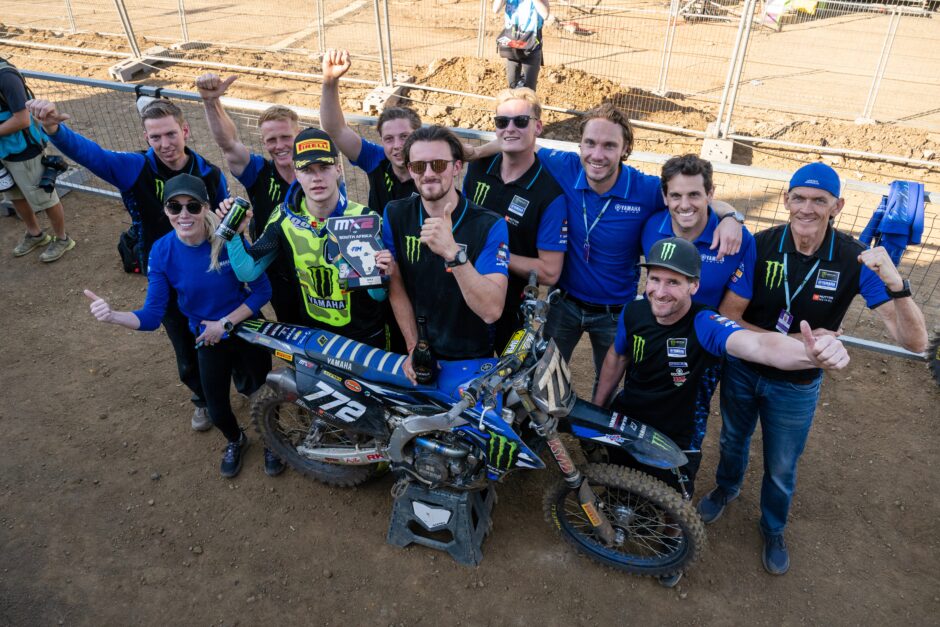 Janis Reisulis, pilota Yamaha YZ250FM al GP del Sudafrica
