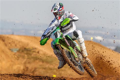 Romain Febvre del Kawasaki Racing Team al MXGP Sudafrica, terzo assoluto
