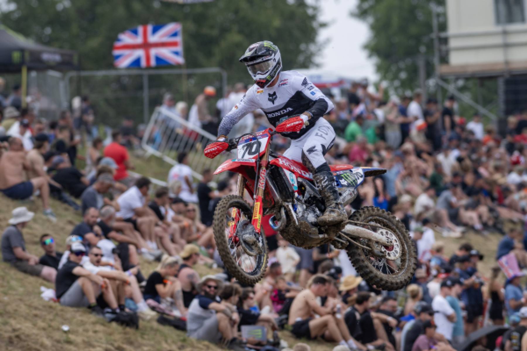 Rubén Fernández nella qualifica del MXGP della Gran Bretagna a Foxhills
