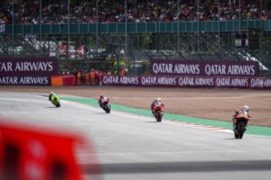 Honda HRC Castrol impegnata nel Gran Premio di Gran Bretagna MotoGP a Silverstone