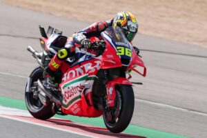 Honda HRC Castrol impegnata nel GP di Gran Bretagna MotoGP a Silverstone