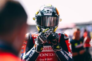 Luca Marini con Honda HRC Castrol al MotoGP British GP di Silverstone