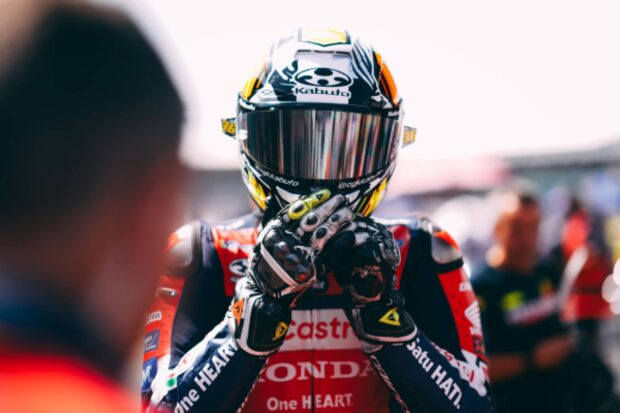 Luca Marini con Honda HRC Castrol al MotoGP British GP di Silverstone