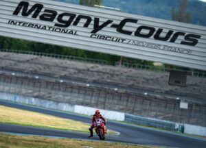 Honda HRC durante il test WorldSBK a Magny-Cours in preparazione del round francese