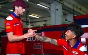 Honda HRC durante il test Honda HRC a Estoril in preparazione al finale WorldSBK