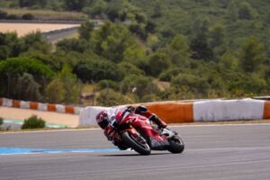 Honda HRC durante il test a Estoril in preparazione al finale del WorldSBK 2026
