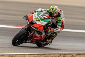 Bimota by Kawasaki Racing Team impegnato nel test Navarra WorldSBK con la KB998 Rimini
