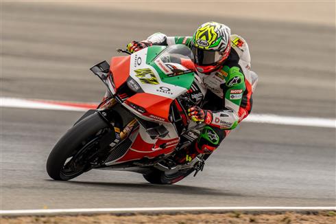 Bimota by Kawasaki Racing Team impegnato nel test Navarra WorldSBK con la KB998 Rimini