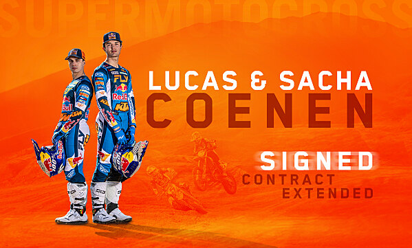 Lucas e Sacha Coenen, piloti Red Bull KTM, verso il SuperMotocross 2027