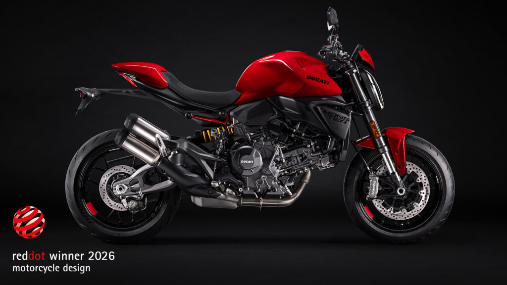 Ducati Monster, la naked bolognese premiata con il Red Dot Design Award 2026