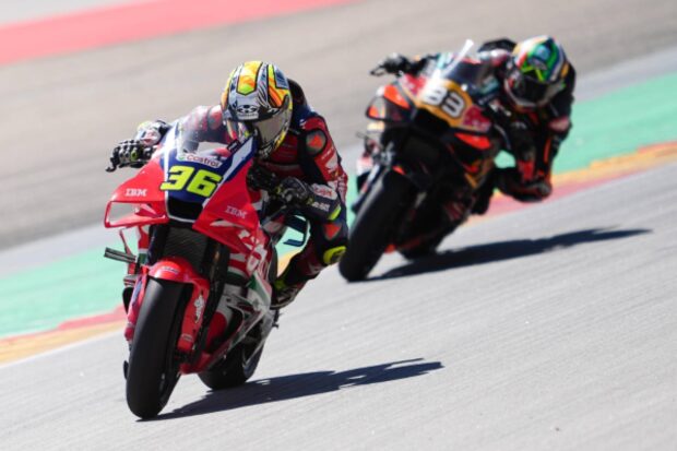 Honda HRC Castrol al GP d'Aragona con Joan Mir e Luca Marini