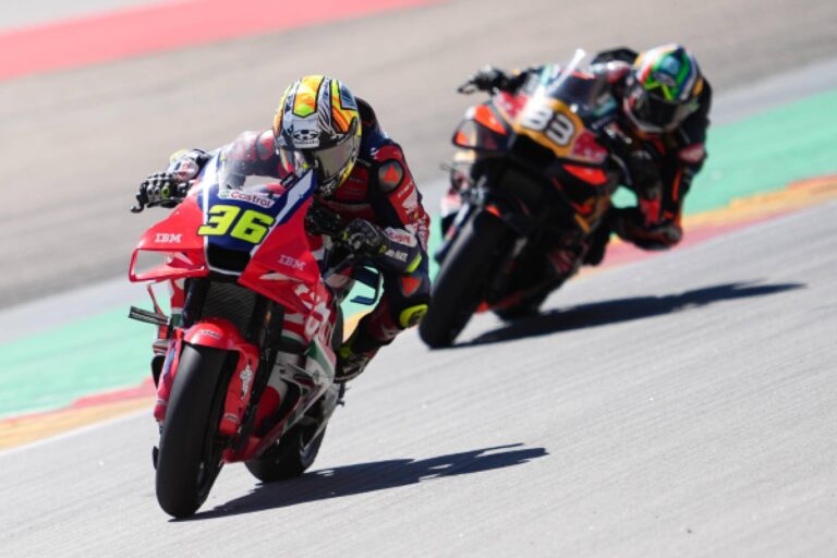 Honda HRC Castrol al GP d'Aragona con Joan Mir e Luca Marini