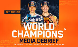 Campioni EnduroGP 2026 Josep Garcia e Andrea Verona con KTM