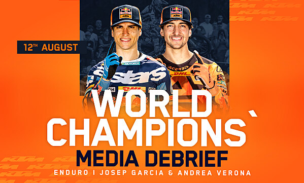 Campioni EnduroGP 2026 Josep Garcia e Andrea Verona con KTM
