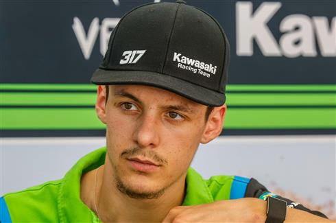 Mathis Valin durante il percorso di recupero dall'infortunio in vista del Motocross delle Nazioni