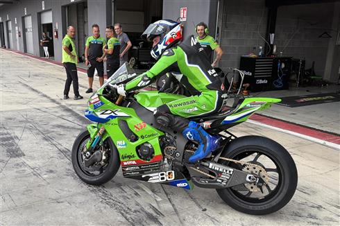 Kawasaki impegnata nei test al Cremona Circuit in preparazione al Mondiale WorldSBK e WorldSSP