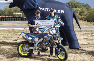 Protagonisti del GP Ungheria Supermoto durante Gara 1 sul circuito di Visonta