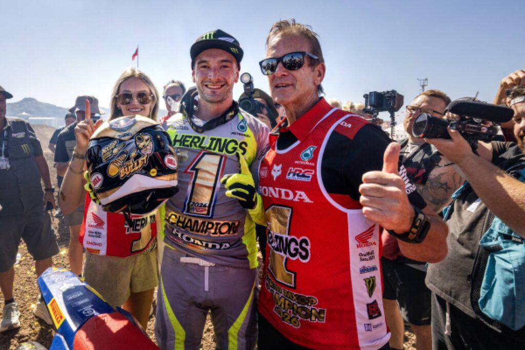 Jeffrey Herlings campione del mondo MXGP 2026 con Honda HRC PETRONAS