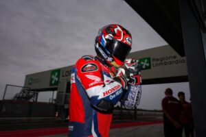 Honda HRC durante il test di Cremona in preparazione al decimo round WorldSBK 2026