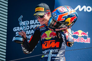 Collin Veijer con Red Bull KTM Ajo nel GP di San Marino della Moto2 a Misano
