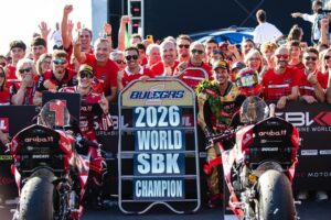 Nicolò Bulega e Ducati al centro del titolo WorldSBK 2026 conquistato a Cremona
