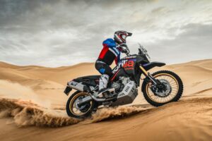 Aprilia Tuareg Rally tra le moto disponibili per i test dell’Italian Demo Ride Tour