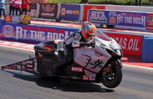 Richard Gadson nella NHRA Pro Stock a Rockingham con il team Vance & Hines