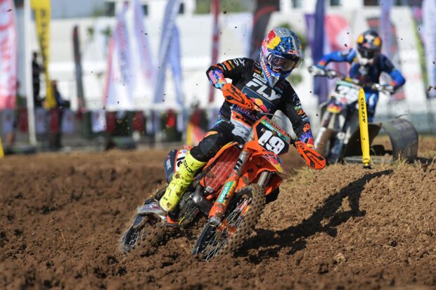 Sacha Coenen in azione nel GP di Turchia MXGP con la KTM 250 SX-F