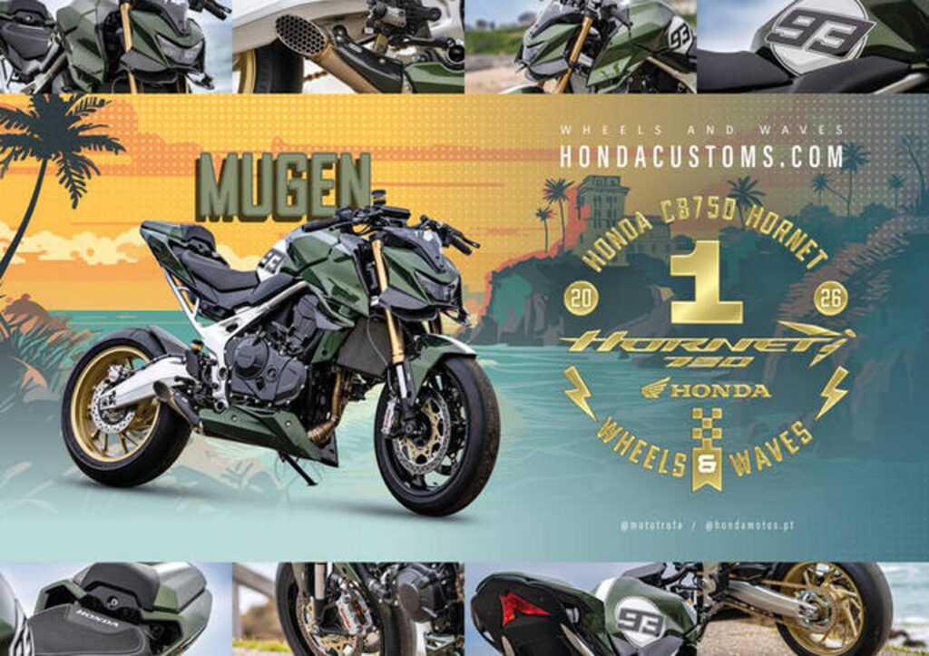 Honda CB750 Hornet Mugen di Mototrofa, vincitrice assoluta di Honda Customs 2026