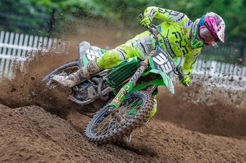Kay Karssemakers nel Mondiale MX2 con il team DRT Kawasaki dopo il GP di Shanghai