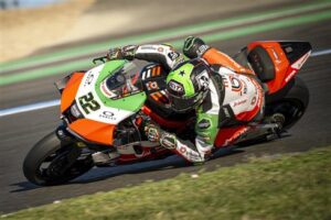 Bimota KB998 Rimini del team ufficiale WorldSBK a Magny-Cours