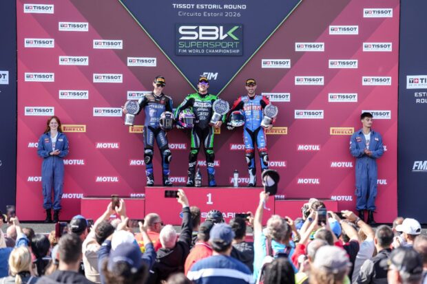 Nicolò Bulega nel round WorldSBK di Estoril 2026