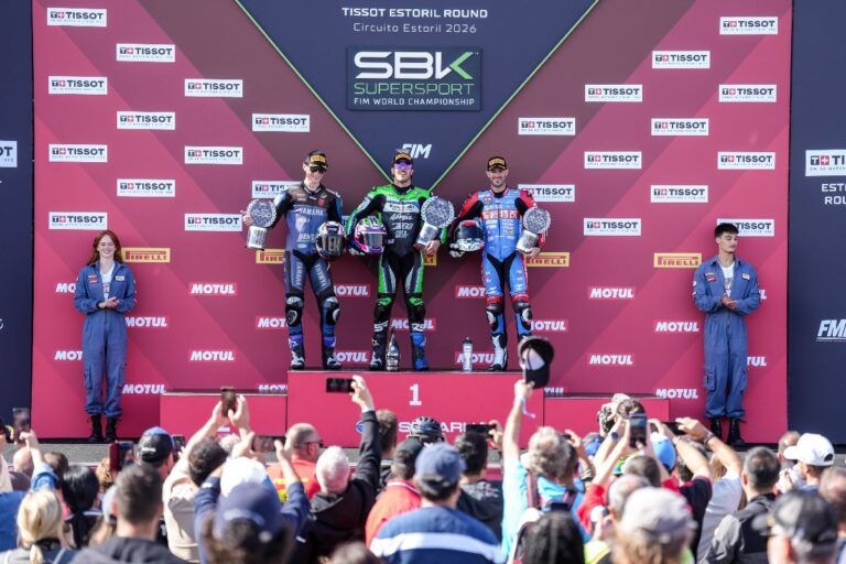 Nicolò Bulega nel round WorldSBK di Estoril 2026